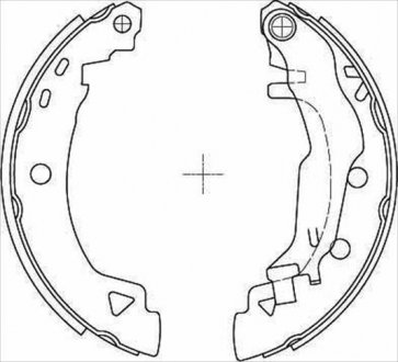 Тормозные колодки барабанные STARLINE BC 04925