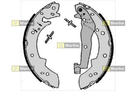 Тормозные колодки барабанные STARLINE BC 07050 (фото 1)