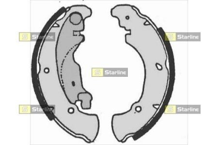 Тормозные колодки барабанные STARLINE BC 07160