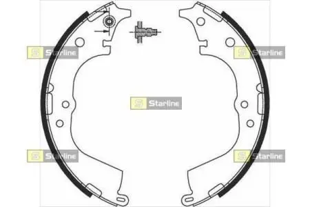 Гальмівні колодки барабанні STARLINE BC 07225