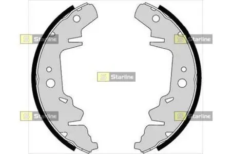 Тормозные колодки барабанные STARLINE BC 07280