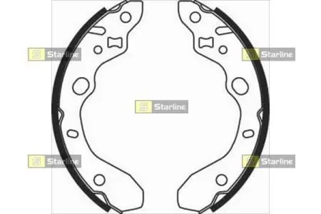 Гальмівні колодки барабанні STARLINE BC 07910