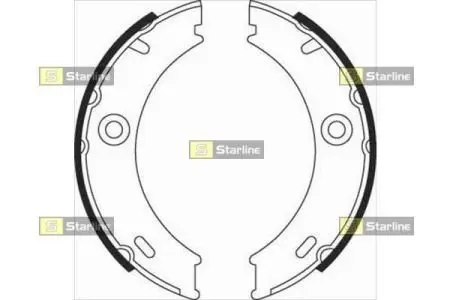 Гальмівні колодки барабанні STARLINE BC 07970
