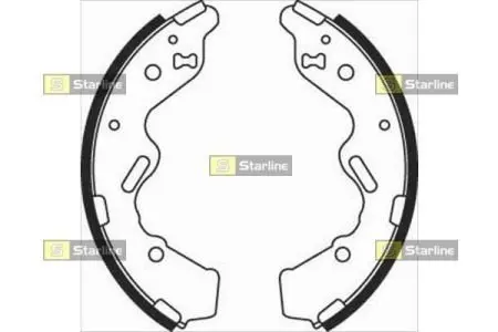 Тормозные колодки барабанные STARLINE BC 08050