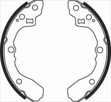Тормозные колодки барабанные STARLINE BC 08060