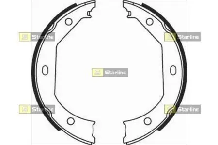 Гальмівні колодки барабанні STARLINE BC 08090