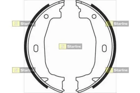 Гальмівні колодки барабанні STARLINE BC 08100