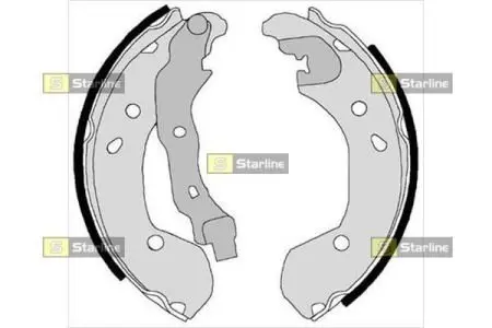 Тормозные колодки барабанные STARLINE BC 08180