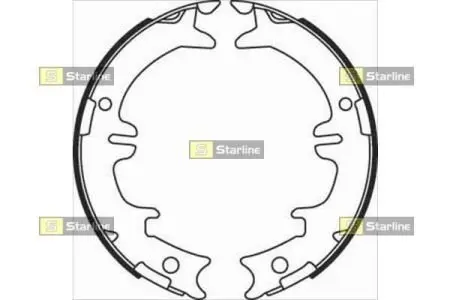 Гальмівні колодки барабанні STARLINE BC 08340