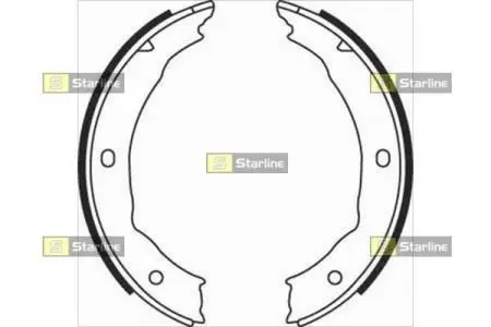 Гальмівні колодки барабанні STARLINE BC 08400