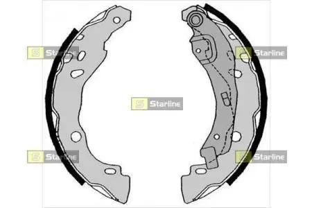 Тормозные колодки барабанные STARLINE BC 08630