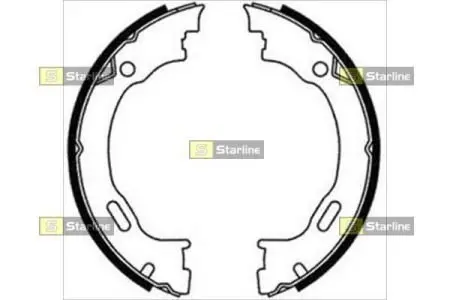 Гальмівні колодки барабанні STARLINE BC 08720