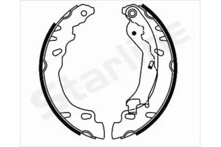 Тормозные колодки барабанные STARLINE BC 08780