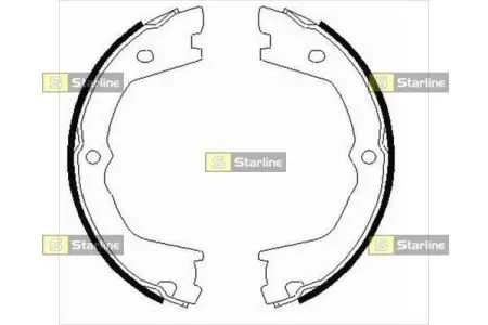 Тормозные колодки барабанные STARLINE BC 09080