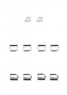 Ремонтний комплект гальмівних колодок STARLINE BDPR13 (фото 1)