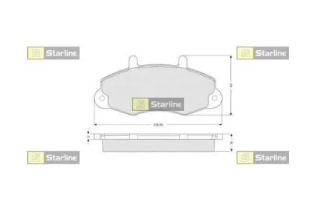 Тормозные колодки дисковые STARLINE BD S039