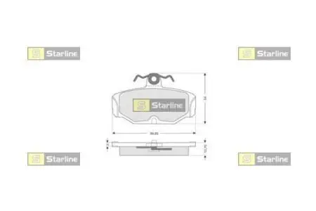Гальмівні колодки дискові STARLINE BD S045