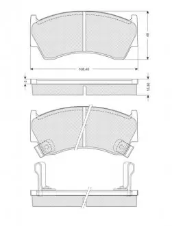 Гальмівні колодки дискові STARLINE BD S139