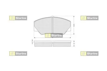 Тормозные колодки дисковые STARLINE BD S154