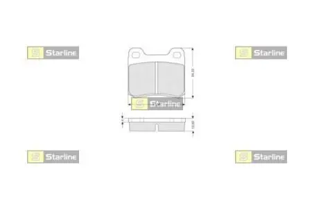 Гальмівні колодки дискові STARLINE BD S169
