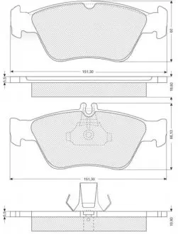 Гальмівні колодки дискові STARLINE BD S227