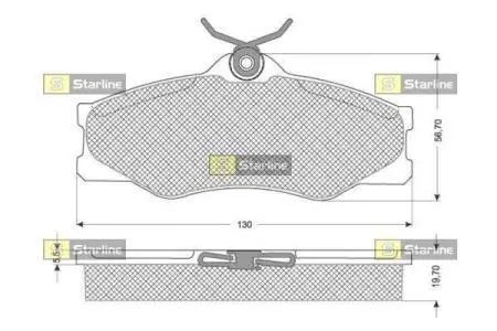 Автозапчасть STARLINE BDS229