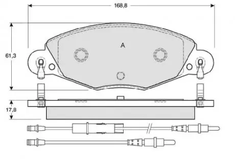 Гальмівні колодки дискові STARLINE BD S346