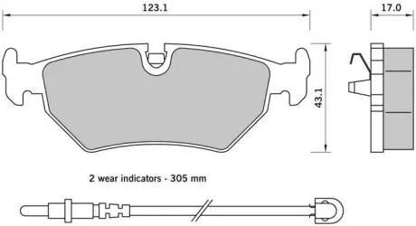 Автозапчасть STARLINE BDS396