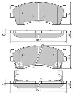 Гальмівні колодки дискові STARLINE BD S401
