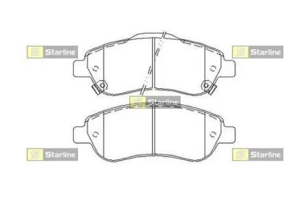Тормозные колодки дисковые STARLINE BD S455
