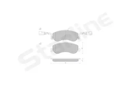 Гальмівні колодки дискові STARLINE BD S848P