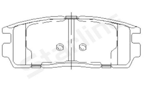 Тормозные колодки.) STARLINE BDS851P