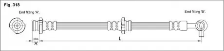 Тормозной шланг STARLINE HA ST.1207
