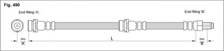 Гальмівний шланг STARLINE HA ST.1225