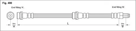 Тормозной шланг STARLINE HA ST.1225