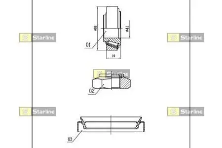 Подшипник колесный STARLINE LO 00919