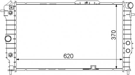 Радіатор охолодження STARLINE OLA2173