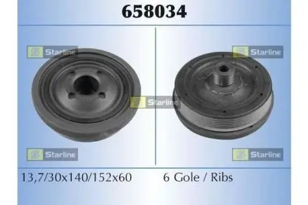 Шкив ремня STARLINE RS 658034