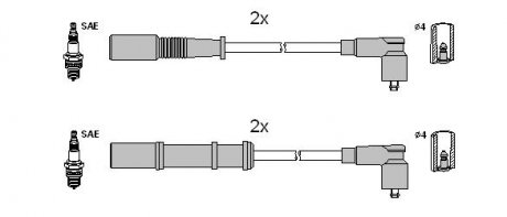 Комплект кабелів запалювання STARLINE ZK 6222
