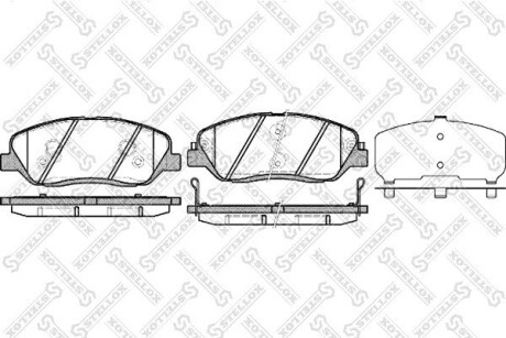 Колодки гальмівні передні STELLOX 001092BSX