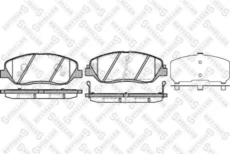 Колодки гальмівні передні STELLOX 001092BSX