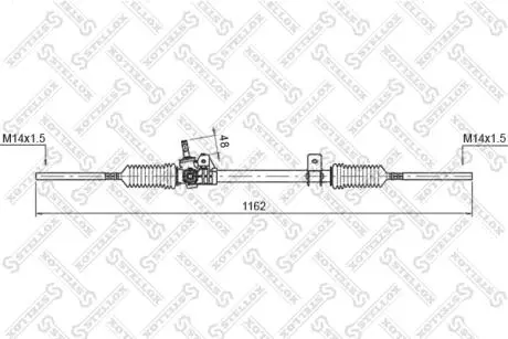 Рейка рульова STELLOX 0035003SX