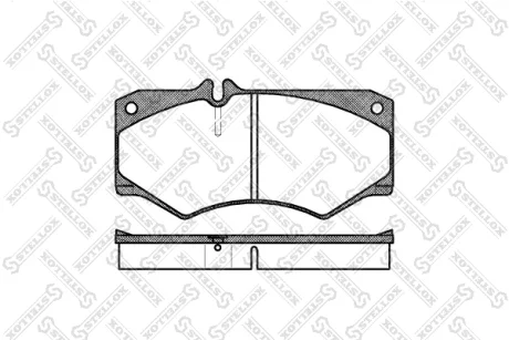 Колодки гальмівні передні (диск) STELLOX 058030SX