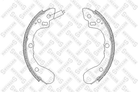 Колодки гальмівні барабанні STELLOX 071100SX