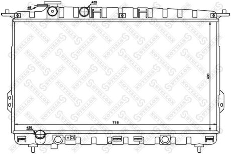 Радіатор охолодження двигуна (М/T) STELLOX 1025344SX (фото 1)