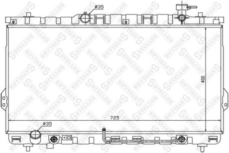 Радіатор охолодження двигуна STELLOX 1026535SX (фото 1)