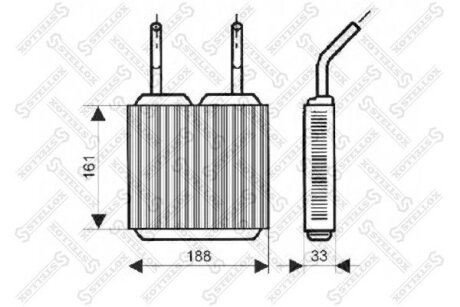 Радіатор опалення салону STELLOX 1035045SX