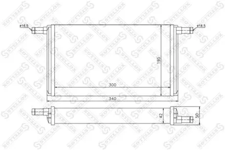 Радіатор опалення салону STELLOX 1035064SX