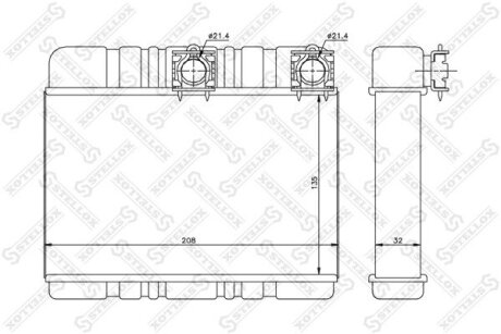 Радіатор опалення салону STELLOX 1035081SX