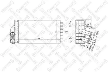 Радіатор опалення салону STELLOX 1035103SX